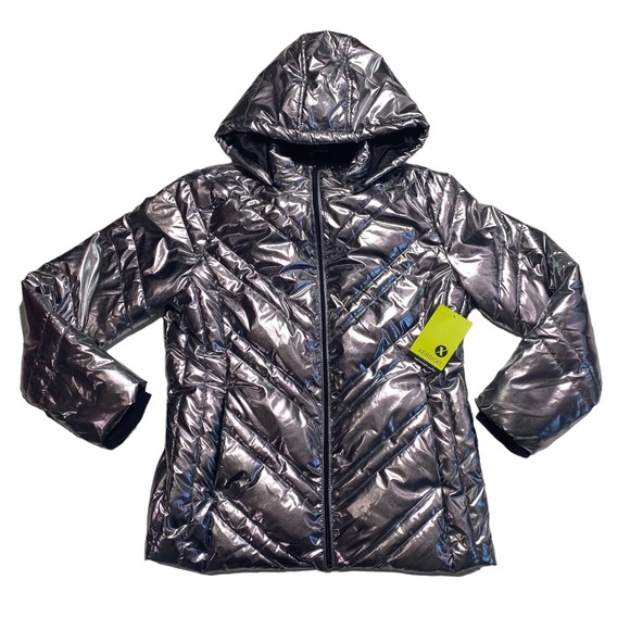 Xersion Jackets & Coats Xersion Metallic Lightweight Puffer Jacket